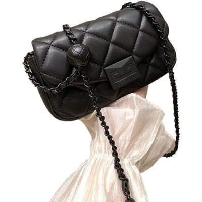 Hoge Kwaliteit Zwarte en Fijne Kleine Vierkante Tas voor Vrouwen in de Zomer Veelzijdig High-end Versie Schoudertas Crossbody Tas zwart