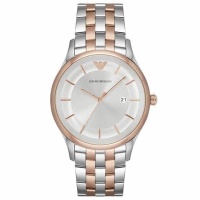 Montre homme Emporio Armani AR11044 Lambda Cadran Argenté 43mm rose vif