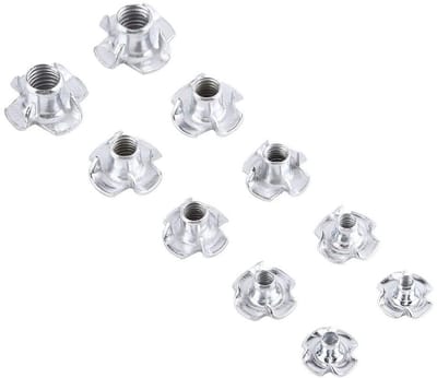 Vierkante T-sloten voor hout, 90 stuks, carbon staal, blinde inserts, geschikt voor M3/M4/M5/M6/M8 schroeven