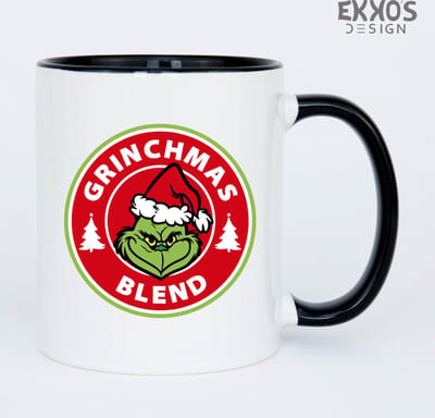 Grinchmas blend mok - Kerstversiering - Kerstcadeau - Thee glazen - Grappige cadeau - Mokken - Cadeau voor man - Cadeau voor vrouw - Valentijn cadeautjes - Koffiekopjes
