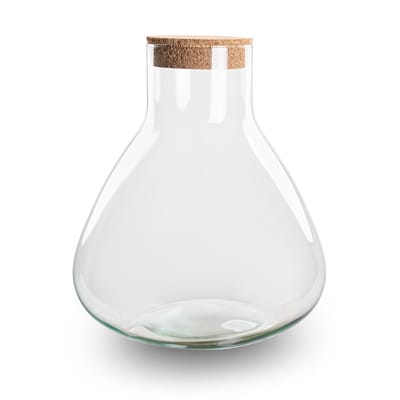 Terrarium fles ‘Sammie’ met kurk - Gesloten terrarium Ø 22,5 cm ↑ 27 cm