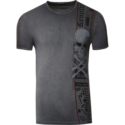 T-shirt met voor- en achterkant bedrukt