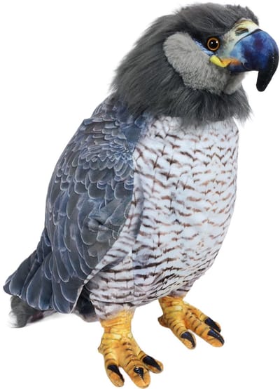Pia Soft Toys Knuffeldier Arend/Adelaar - zachte pluche stof - grijs/wit - premium kwaliteit knuffels - Roofvogels - 36 cm