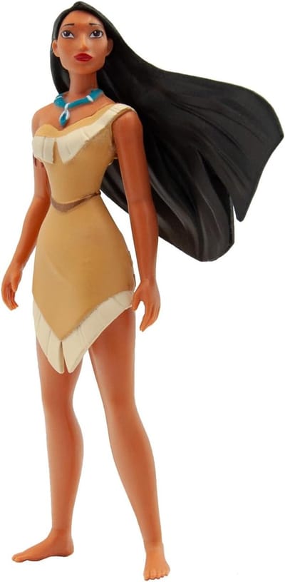 Bullyland 11355 – Speelfiguur en verzamelfiguur Pocahontas, ca. 9,5 cm – levensecht en detailrijk vormgegeven – ideaal als taartfiguur en klein cadeautje voor kinderen vanaf 3 jaar.