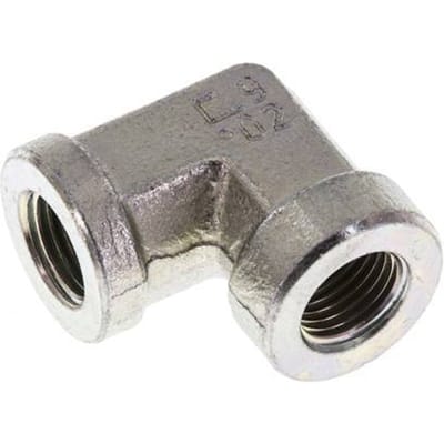 L-Koppeling G1/4" Binnendraad Hoge Druk Staal 350bar Hydrauliek