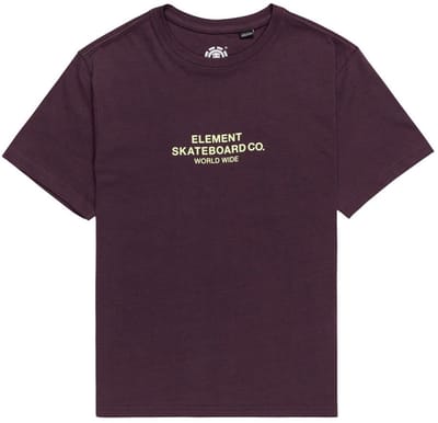 Element Skateboard Co T-shirt Met Korte Mouwen Paars 16 Years Jongens