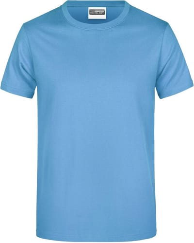 James And Nicholson Heren Ronde Hals Basic T-Shirt (Hemelsblauw)