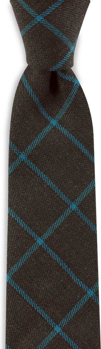 We Love Ties - Stropdassen - Damesstropdas Inspector Morse - bruin / turquoise