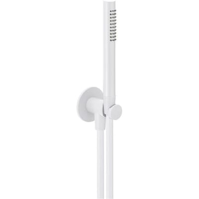Herzbach DEEP WHITE bathtub set with cone holder and shower attachment. 23.914400.1.07