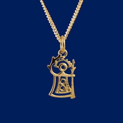 AuBor ®. Hanger. Goud. "Akka" Godin van de vruchtbaarheid.