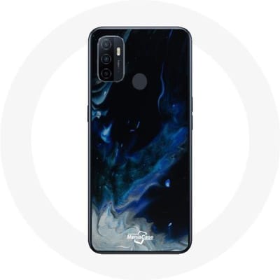 Oppo A53 achtergrond blauw hoesje