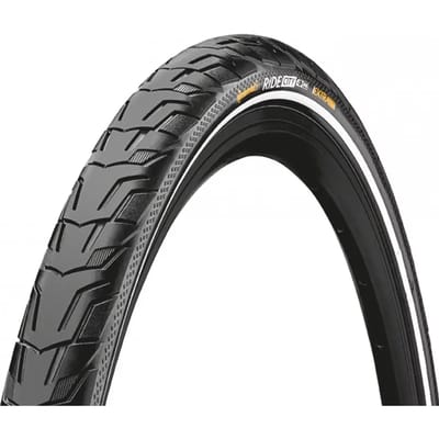 Buitenband Continental Ride City Puncture ProTection 28 x 1.75 / 47-622 - zwart met reflectie