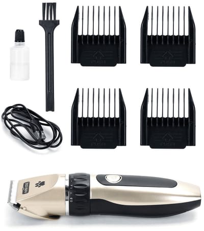 Nobleza Hondentondeuse & Kattentondeuse - Draadloos & USB Oplaadbaar - Inclusief Opzetkammen - Complete Verzorgingsset