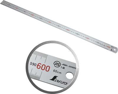 Shinwa 13021 Roestvrij stalen liniaal 60 cm - met 0,5mm schaalverdeling