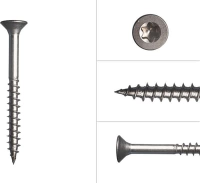 Wovar Spaanplaatschroeven RVS A2 5 x 50 mm Torx 25 | 200 Stuks