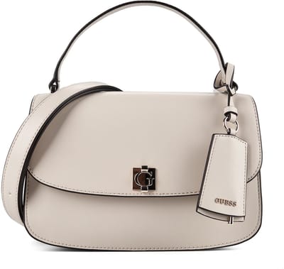 GUESS schoudertas handtas Audrey Convertible Xbody Flap Light Taupe crème