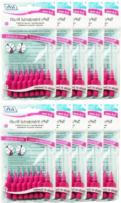 Interdentale Borstels - Tandenstokers - Mondhygiëne Verbeteren - Dunne Borstelkop - 80 Stuks - Roze