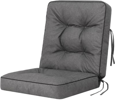 Hobbygarden Tuinkussen Venus Antraciet 50x110cm - Waterafstotend - UV bestendig - Geschikt voor tuinstoelen en Tuinbanken