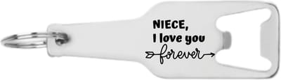 Akyol - nicht ik hou van je voor altijd flesopener - Nicht - famiie - cadeau - 105 x 25mm