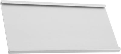 Naambord Houder - Naamplaatje Bureau - Kantoor Organisatie - Robuuste Aluminium Constructie - 16x9 cm - Zilver