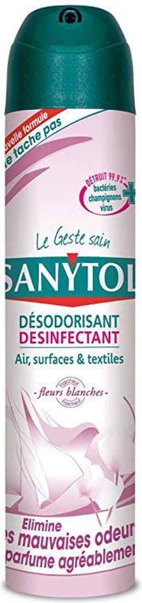 Sanytol Desinfecterende luchtverfrisser - Witte Bloemen- 300ml - Antibacterieel
