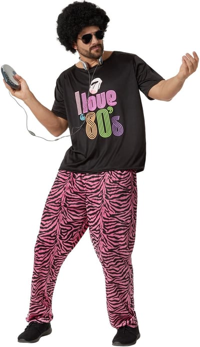 dressforfun - Herenkostuum jogger I love 80's - S - Verkleedkleding carnaval - Halloween - Verkleden - Feestkleding - Carnavalskleding - Feest - Partykleding