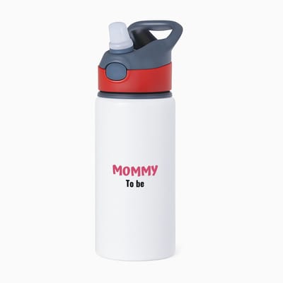 Hacebo® - mommy to be waterfles met rietje rood - Mama - beste moeder - Moeder cadeautjes - moederdag - verjaardagscadeau - verjaardag - cadeau - geschenk - kado - gift - moeder artikelen - water fles - 650ML
