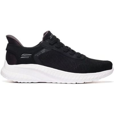 Skechers Bob Squad Chaos - Solid Step Heren Sneakers Zwart