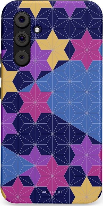 Casetastic Hoesje Geschikt voor Samsung A54 (5G) - Stijlvolle Beschermende Duo-layer Case - Sterrenlijn