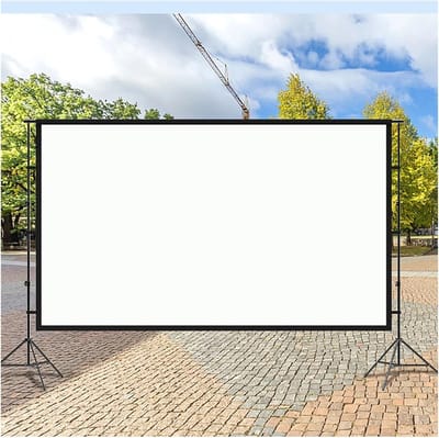 Projectiescherm - Filmscherm - Thuisbioscoop Creëren - Stabiel Aluminium Statief - 120 Inch - Wit
