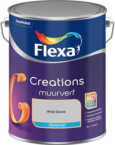 Flexa - Creations Muurverf Zijdemat - Wild Dove - Mengverf - 5 L