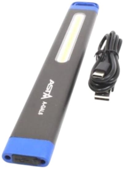 oplaadbare looplamp 360 lumen - werklamp - zaklamp - asta