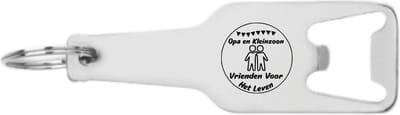 Akyol - opa & kleinzoon vrienden voor het leven flesopener - Opa - liefste opa - opa boek - opa en kleinzoon - bedank cadeau - familie cadeau - 105 x 25mm
