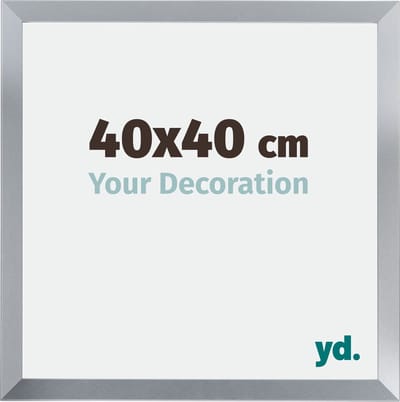Your Decoration - Fotolijst 40x40 cm - MDF - Zilver Glans - Catania