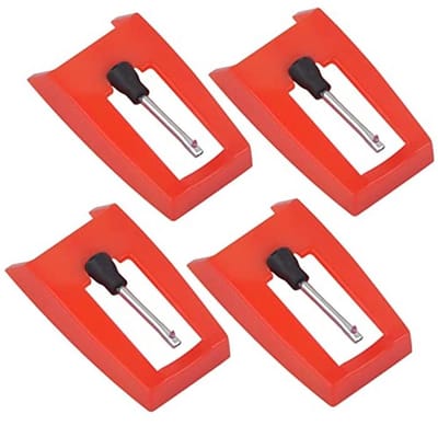4 Stuks Vervangnaald voor Platenspeler - Universele Diamanten Stylus voor Vinyl en LP