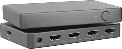 Marmitek AS48 HDMI Switch 8K - 4 in 1 uit - 8K 60Hz - 4K 120 Hz - HDMI Schakelaar 4K 120 - 4 in 1 out - HDMI 2.1 - 4 ingangen / 1 uitgang - Gaming - PS5 - Xbox Series X
