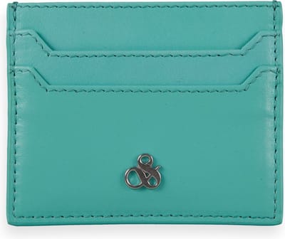 SCOTCH & SODA Leren Kaarthouder Leather Cardholder Spearmint Turquoise