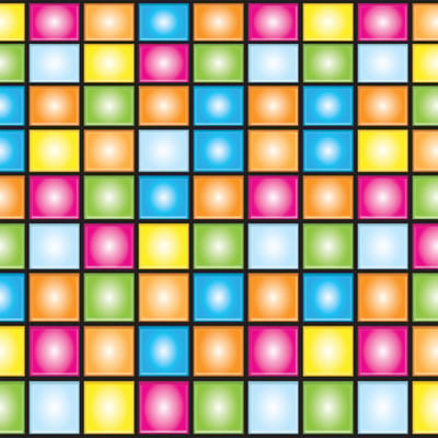 360 DEGREES - Disco Wanddecoratie 9 m x 60 cm Dancefloor-effect