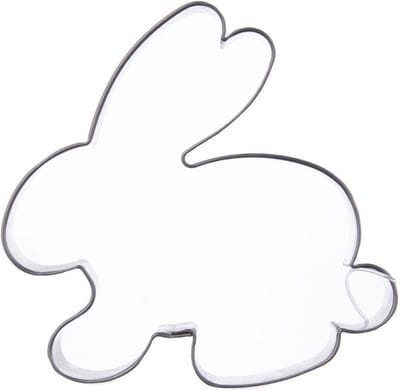 Koekjessnijder Edelstaal Haas 6,5 cm - Vormen - Uitsteekvorm - Cookie - Cutter - Uitsteekvormpjes - Koekjes - Bakken