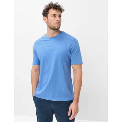 Brax Heren Shirt  Style TROY fresh blue, lichtblauw, maat M