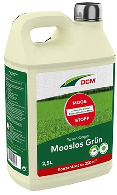 CUXIN DCM | Gazonmeststof mosvrij groen | 2,5L voor 250m²