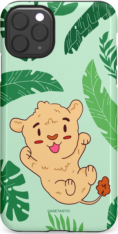Casetastic Hoesje Geschikt voor Apple iPhone 11 Pro Max - Stijlvolle Beschermende Duo-layer Case - Leeuwenhartje