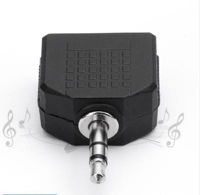 2X 3.5mm female naar 3.5mm jack male -stereo Audio Male Naar 2 Vrouwelijke 3.5 Mm audio adaptor voor phone en computer