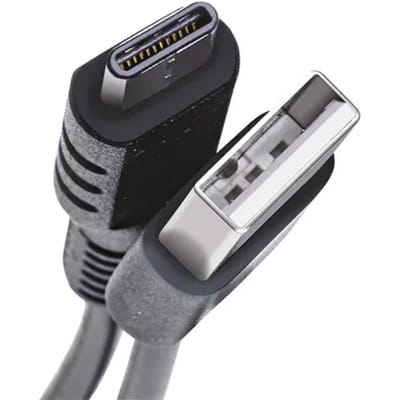 Celly USB-A naar USB-C kabel – Voor smartphone & tablet - - Tot 1 GB per seconde - 1 meter - Zwart