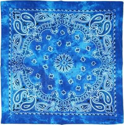 Fako Fashion - Paisley Bandana - Tie Dye - Acid Wash - Blauw
