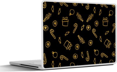 Laptop sticker - 17.3 inch - Zuurstok - Cadeau - Kerstmis - 40x30cm - Laptopstickers - Laptop skin - Cover
