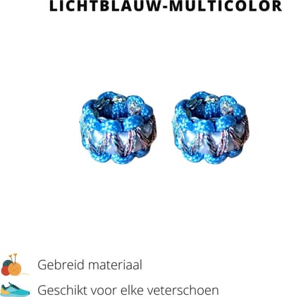 Beste Veters - Schoenaccessoires - Veter gesp - Veters - Schoen bedel - Schoenaccessoires glitter - Gesp licht blauw - Kerst