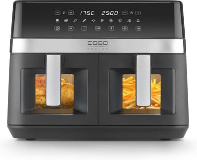 Dubbele Heteluchtfriteuse met 2 Kamers en 11 Liter Volume - Gezond en Versnel Koken