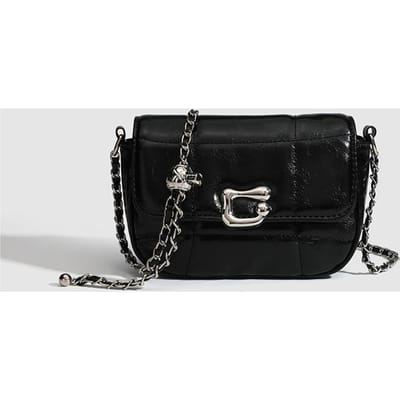 Kleine Geurige Wind Belletjes Kettingtas Textuur Niche Tas Dames Tas Crossbody Tas Dit Jaar Populaire Kleine Tas Dames black