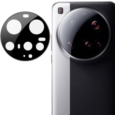 IMAK Camera Lens Protector - Geschikt voor Xiaomi 15 Ultra Camera Lens Protector - IMAK 9H Tempered Glass - Zwart